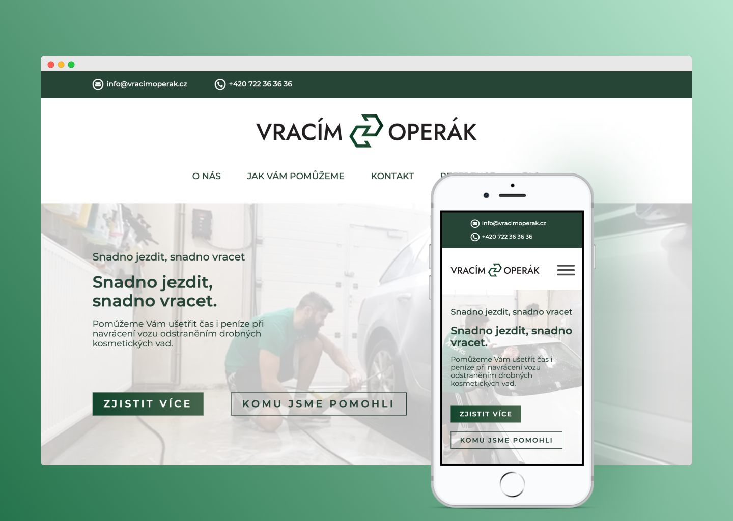 website preview on mobile